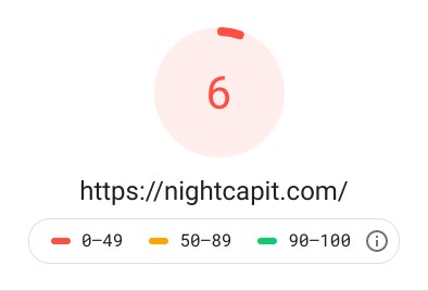 Nightcap site speed slow