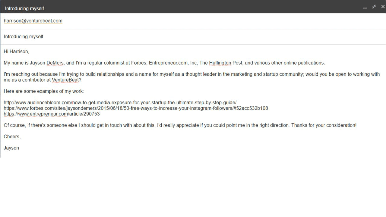 Blogger Outreach Campaign
