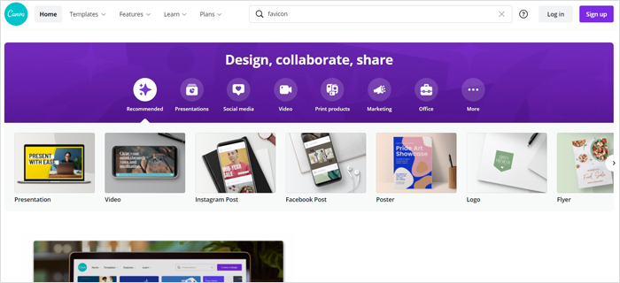 Canva to design favicon,ico file,ico files,png format,windows ico format and supports alpha transparency