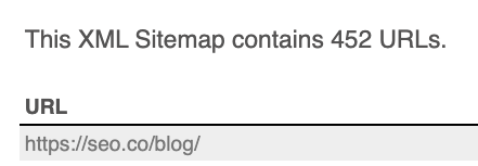 XML Sitemap of SEO.co