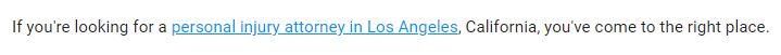 Natural anchor text for links