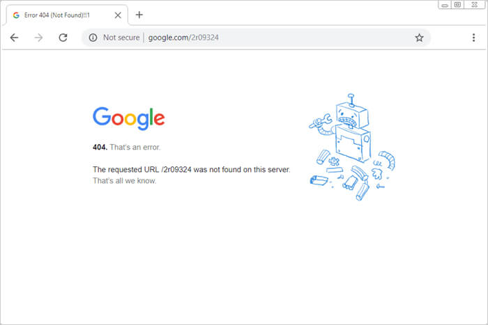 404 errors