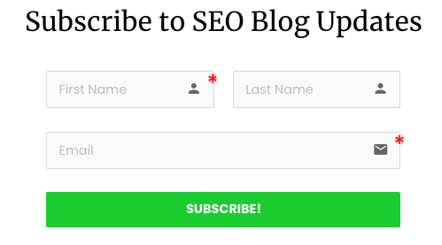 blog email signups for seo engagement