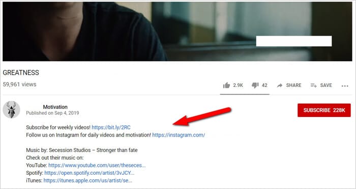 Make a video, with links to your website