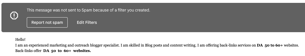 link building outreach spam