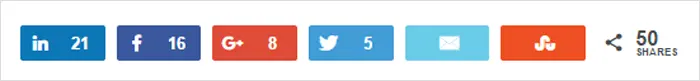 social share icons
