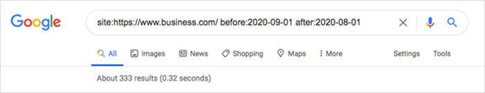 Google Search for Indexed Articles