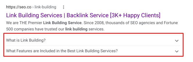 Schema markup for click through rate optimization