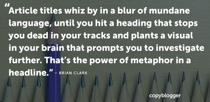 Embrace metaphors & figurative language
