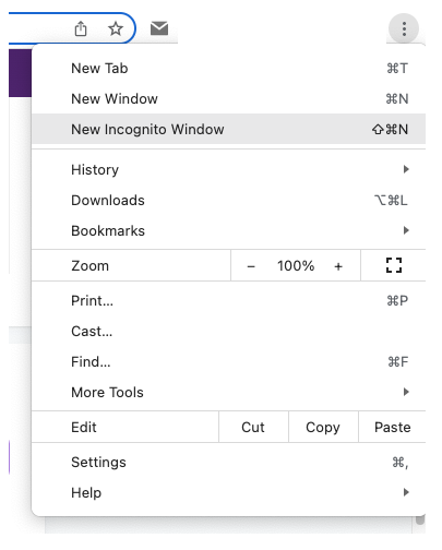 New Incognito Window