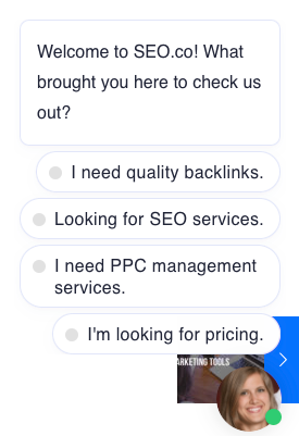 live chat call to action