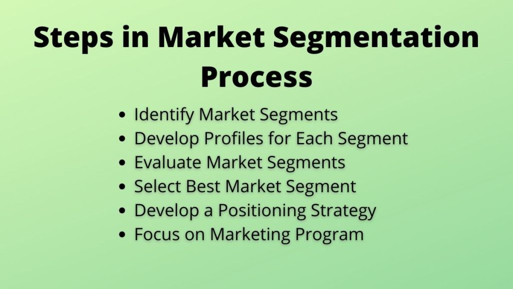 Process market segmentation