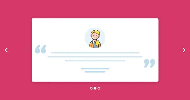 A Testimonials Slider
