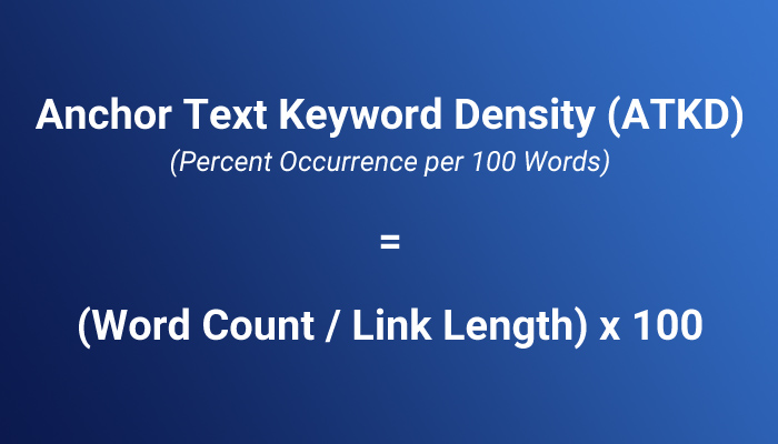 What is Anchor Text Keyword Density?