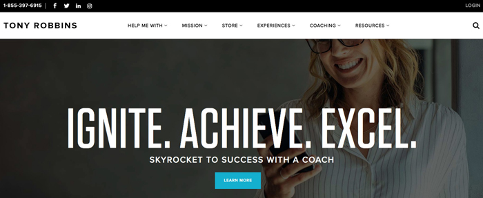 Tony Robbins Website